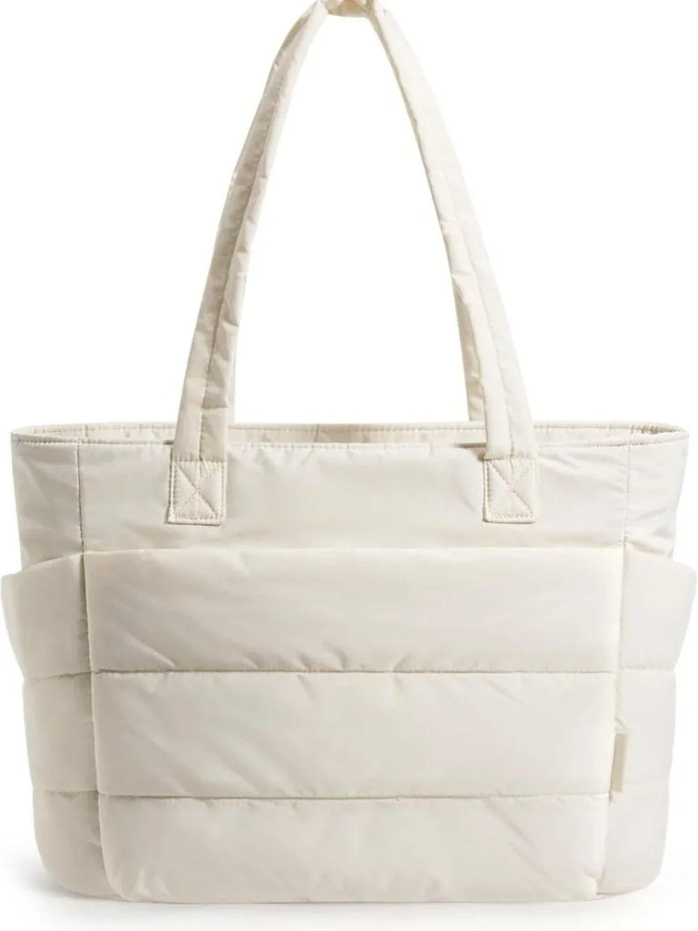 Lightweight Puffy Tote Bag for Women, Multi-Compartment Shoulder Handbag for